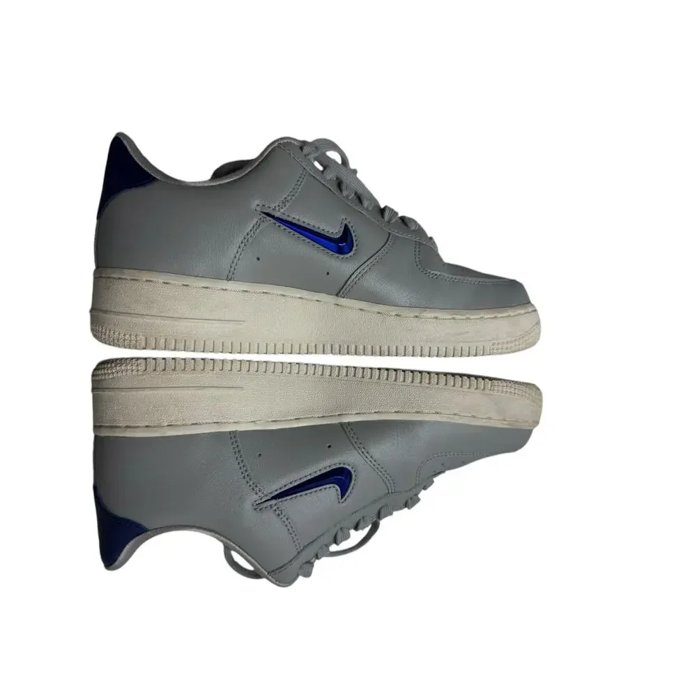 Nike Air Force 1 ’07 LV8 Jewel Wolf Grey Deep Royal Blue Men 6 / Women 7.5